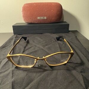 Miu Miu Gold Women's Sunglasses (authentic)